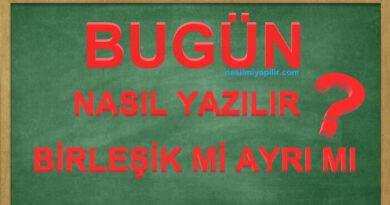 Bugün Nasıl Yazılır TDK? Bu Gün Birleşik mi Ayrı mı Yazılır?