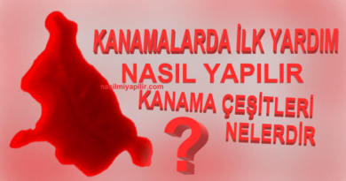 Kanamalarda İlk Yardım Nasıl Yapılır? Kanama Çeşitleri Neler?