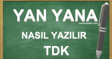 Yan Yana Nasıl Yazılır TDK? Yan Yana Birleşik mi Ayrı mı Yazılır?