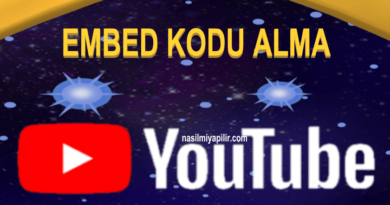 YouTube Embed Kodu Alma! YouTube Videolarını Sitede Yayınlama!