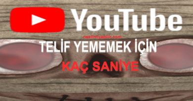 Youtube Telif Yememek İçin Kaç Saniye Kullanılabilir?