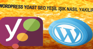 Wordpress YOAST SEO Eklentisi Nasıl Yeşil Yapılır?