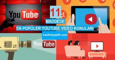 11 Maddede En Popüler Youtube Video Konuları