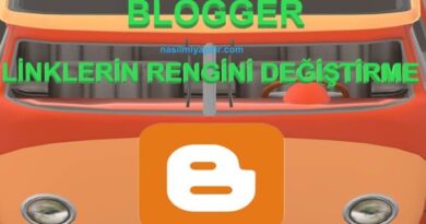 Blogger Link Rengi Nasıl Değiştirilir?