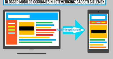 Blogger Mobilde Gadget Gizleme Yolları!