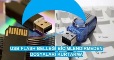 Flash Bellekten Veri (Dosya) Kurtarma Yolları