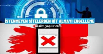 İstenmeyen Sitelerden Hit Almayı Engelleme!