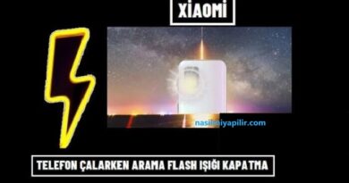 Xiaomi Arama Flash Işığı Nasıl Kapatılır?