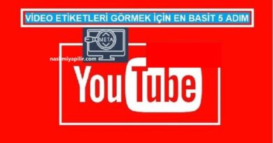 YouTube Video Etiketleri Görme! Basit 5 Adım!