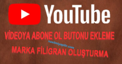 YouTube Videosuna Abone Ol Butonu Nasıl Eklenir?