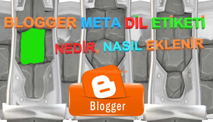 Blogger Meta Dil Etiketi Kodu Nedir, Nasıl Eklenir?