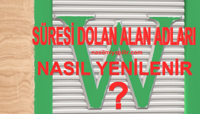 Süresi Dolan Alan Adları Nasıl Yenilenir?