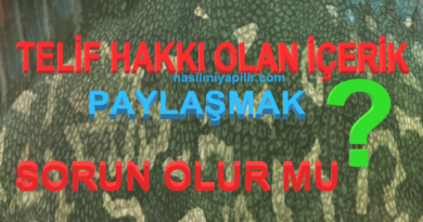 Telif Hakkı Olan İçerik Paylaşmak Sorun Olur mu?