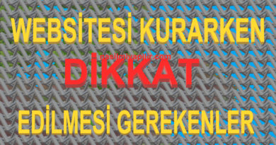 Web Sitesi Kurarken Nelere Dikkat Edilmeli?