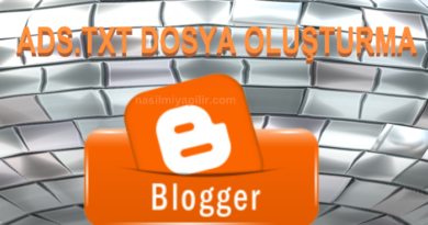 Blogger Ads.txt Dosyası Oluşturma Yöntemleri