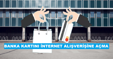 Banka Kartını İnternet Alışverişine Açma!