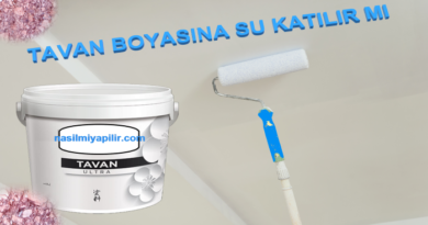 Tavan Boyasına Su Katılır mı? Ne Kadar Su Katılır?