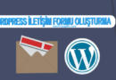Wordpress İletişim Formu Oluşturma
